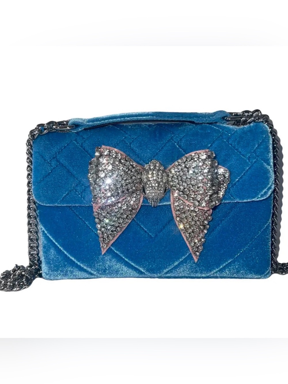 Kurt Geiger Velvet Medium Kensington Crossbody Bag